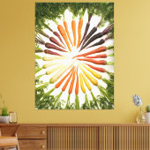 Rainbow Multicolored Carrots Canvas Afdruk (Insitu (Woonkamer))
