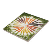 Rainbow Multicolored Carrots Tegel Tegeltje (Zijkant)