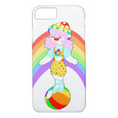 Rainbow Mushroom Clown Meisje iPhone / iPad hoesje (Achterkant)