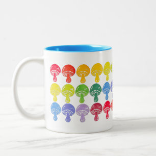 Rainbow Mushroom Mok Blauw Interieur