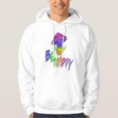 Rainbow Mushroom Peace Sign Hooed Sweatshirt (Voorkant)