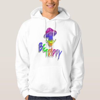 Rainbow Mushroom Peace Sign Hooed Sweatshirt