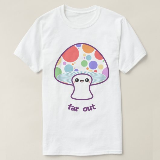 Rainbow Mushroom T-shirt (Design voorkant)