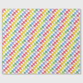 Rainbow Mushroom Wrapping Paper Roll Cadeaupapier (Vlak)