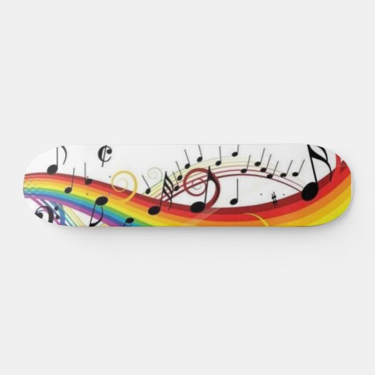 Rainbow Music Board Persoonlijk Skateboard (Horizontaal)