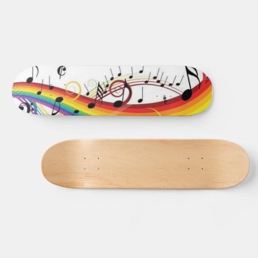 Rainbow Music Board Persoonlijk Skateboard (Horizontaal)