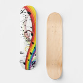 Rainbow Music Board Persoonlijk Skateboard (Voorkant)