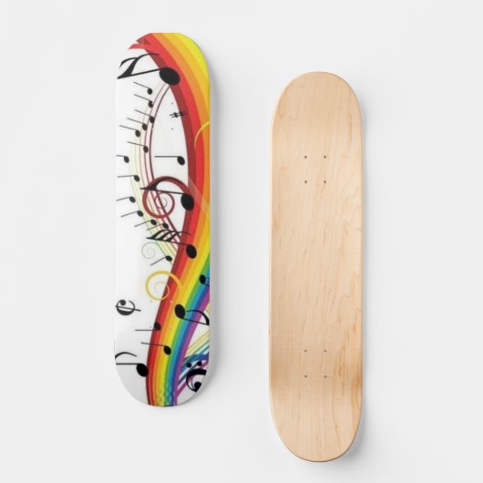 Rainbow Music Board Persoonlijk Skateboard (Voorkant)