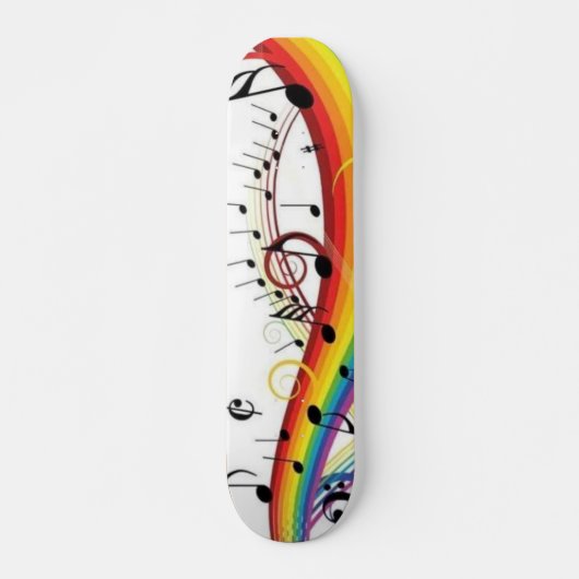 Rainbow Music Board Persoonlijk Skateboard (Voorkant)