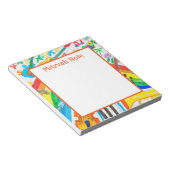 Rainbow Music Meisjes Mitzvah Notes Notitieblok (Schuin)