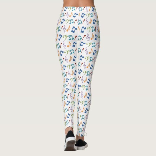 Rainbow Music Note Leggings (Achterkant)
