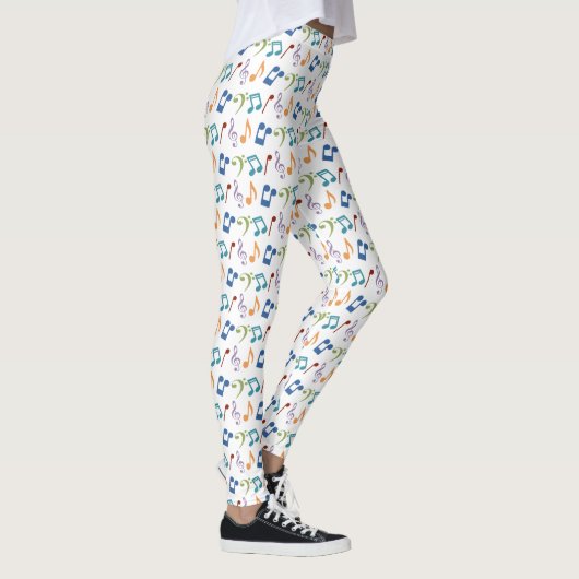 Rainbow Music Note Leggings (Rechts)
