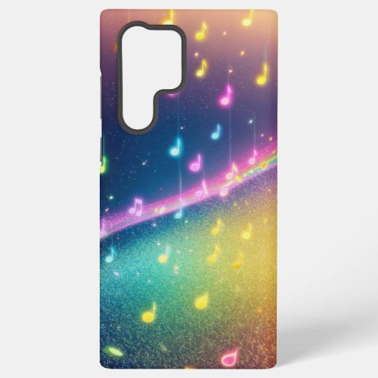 Rainbow Music Notes Galaxy Phone Case Samsung Galaxy Hoesje (Achterkant)