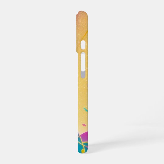 Rainbow Music Notes Pop Art Phone Case iPhone 16 Hoesje (Linkerkant)