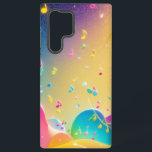Rainbow Music Notes Pop Art Phone Case Samsung Galaxy Hoesje<br><div class="desc">A vibrant and playful phone case featuring colorful music notes joyfully dancing across a shimmering rainbow sky. The lively colors and sparkling lights create a cheerful atmosphere, as if music is filling the air. This fun and unique design is sure to brighten your day and add a creative touch to...</div>