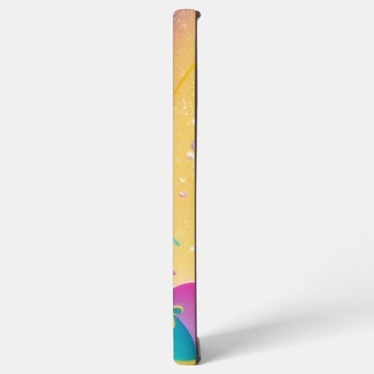 Rainbow Music Notes Pop Art Phone Case Samsung Galaxy Hoesje (Linkerkant)