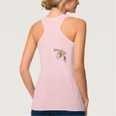 Rainbow Music Pegasus Gold Wings Griekse mythologi Tanktop (Achterkant)