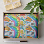 Rainbow Musical Instruments Band Teacher Decoupage Tissuepapier (Geschenk)