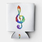 Rainbow Musical Key Blikjeskoeler (Voorkant)