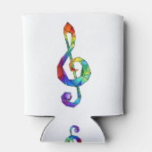 Rainbow Musical Key Blikjeskoeler (Achterkant)