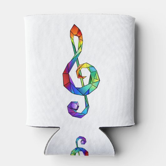 Rainbow Musical Key Blikjeskoeler (Achterkant)