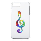 Rainbow musical key treble clean Case-Mate iPhone case (Achterkant)
