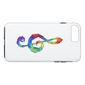Rainbow musical key treble clean Case-Mate iPhone case (Achterkant (Horizontaal))