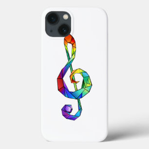 Rainbow musical key treble clean Case-Mate iPhone case