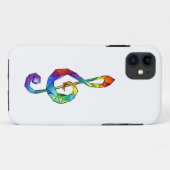 Rainbow musical key treble clean Case-Mate iPhone case (Achterkant (horizontaal))