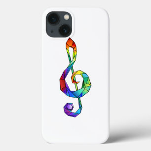 Rainbow musical key treble clean Case-Mate iPhone case