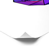 Rainbow musical key treble clean perfect poster (Hoek)