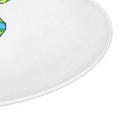 Rainbow musical key treble clean snijplank (Hoek)