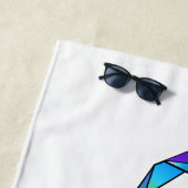 Rainbow musical key treble clean strandlaken (In situ)