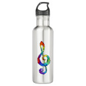 Rainbow Musical Key Waterfles (Voorkant)