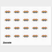 Rainbow Mustache Stickers (Vel)