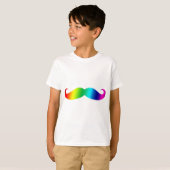 Rainbow Mustache T-shirt (Voorkant volledig)