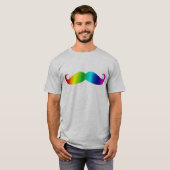 Rainbow Mustache T-shirt (Voorkant volledig)