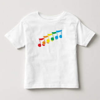 Rainbow-Muzieknoten Toddler T-Shirt