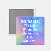 Rainbow Namaste Magnet (Voorkant / Achterkant)