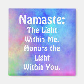 Rainbow Namaste Magnet (Voorkant)