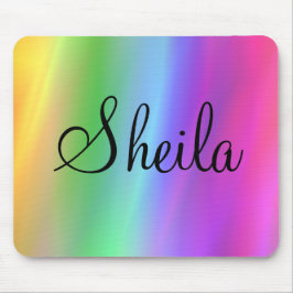Rainbow Name Mousepad Muismat