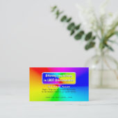 Rainbow Name plate LGBT Attorney Law Services Visitekaartje (Staand voorkant)