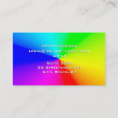 Rainbow Name plate LGBT Attorney Law Services Visitekaartje (Achterkant)