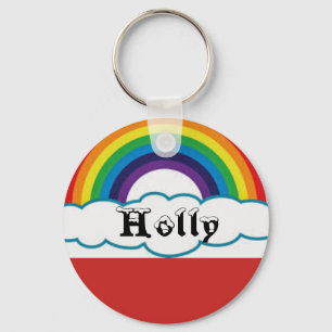 Rainbow Name Sleutelhanger