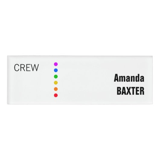 Rainbow Name Tag (Voorkant)