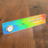Rainbow Name Tag Naambordje (Zijkant)