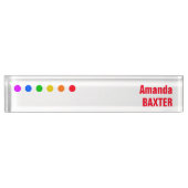Rainbow Name Tag Naambordje (Voorkant)