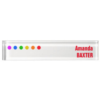 Rainbow Name Tag Naambordje