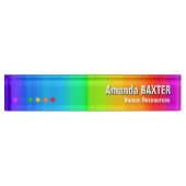 Rainbow Name Tag Naambordje (Voorkant)