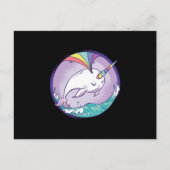 Rainbow Narwalale Briefkaart (Voorkant)